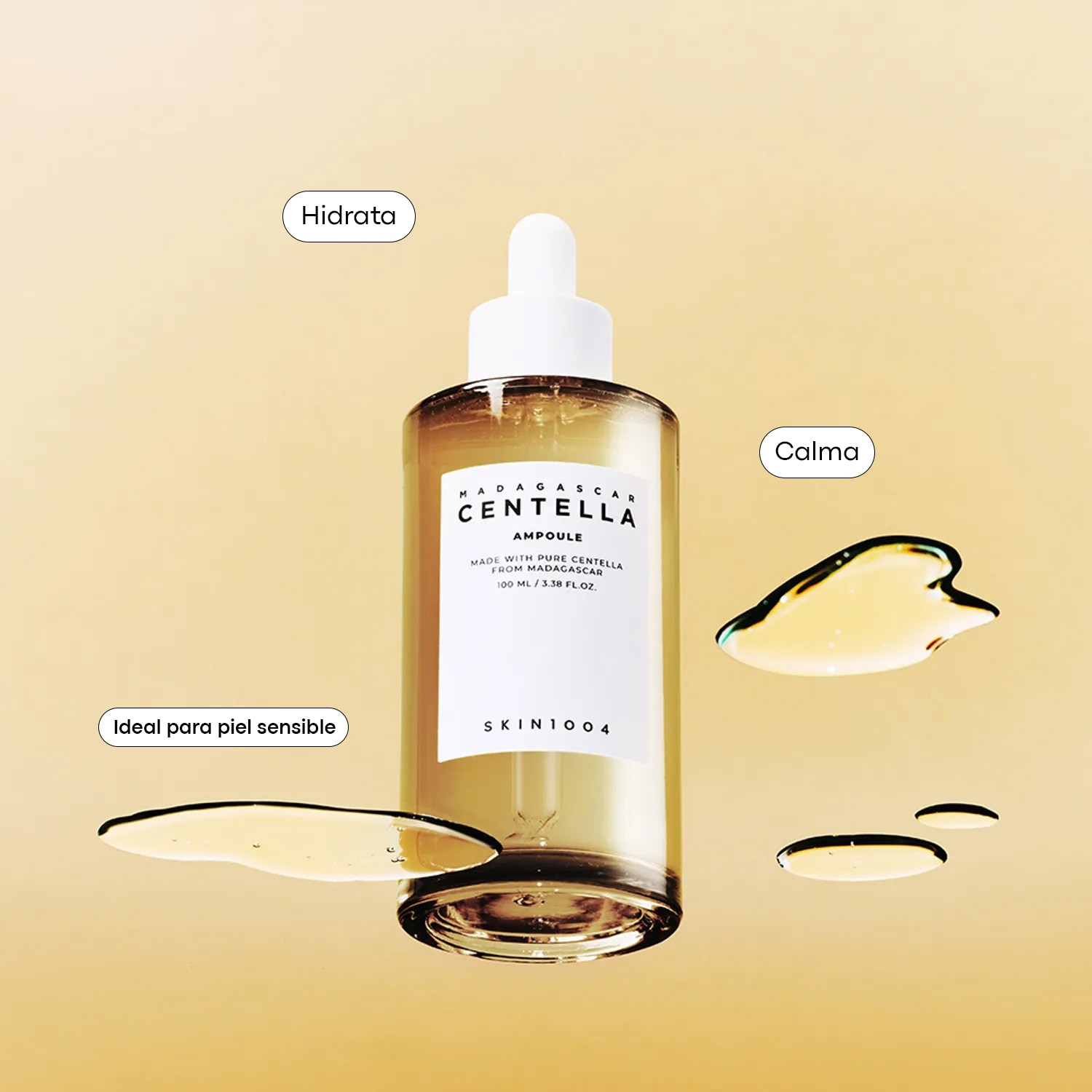 SKIN1004 MADAGASCAR CENTELLEA AMPOULE (AMPOLLETA CALMANTE Y SUAVIZANTE)